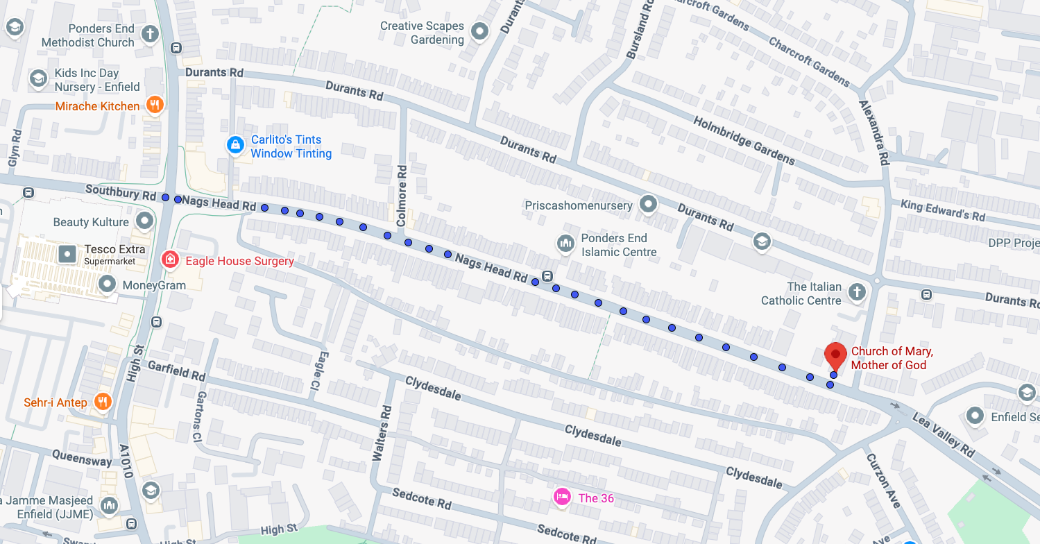 Tesco parking map